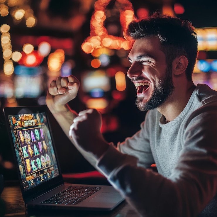 Dice roll outcome and winning bets highlighted on bandar55 login